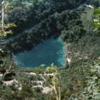 Vista dall'alto del Lago di Cornino